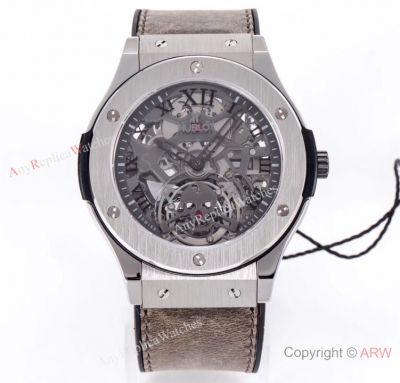 Swiss Replica Hublot new Classic Fusion Skull 45mm Watch Titanium Case 45 mm